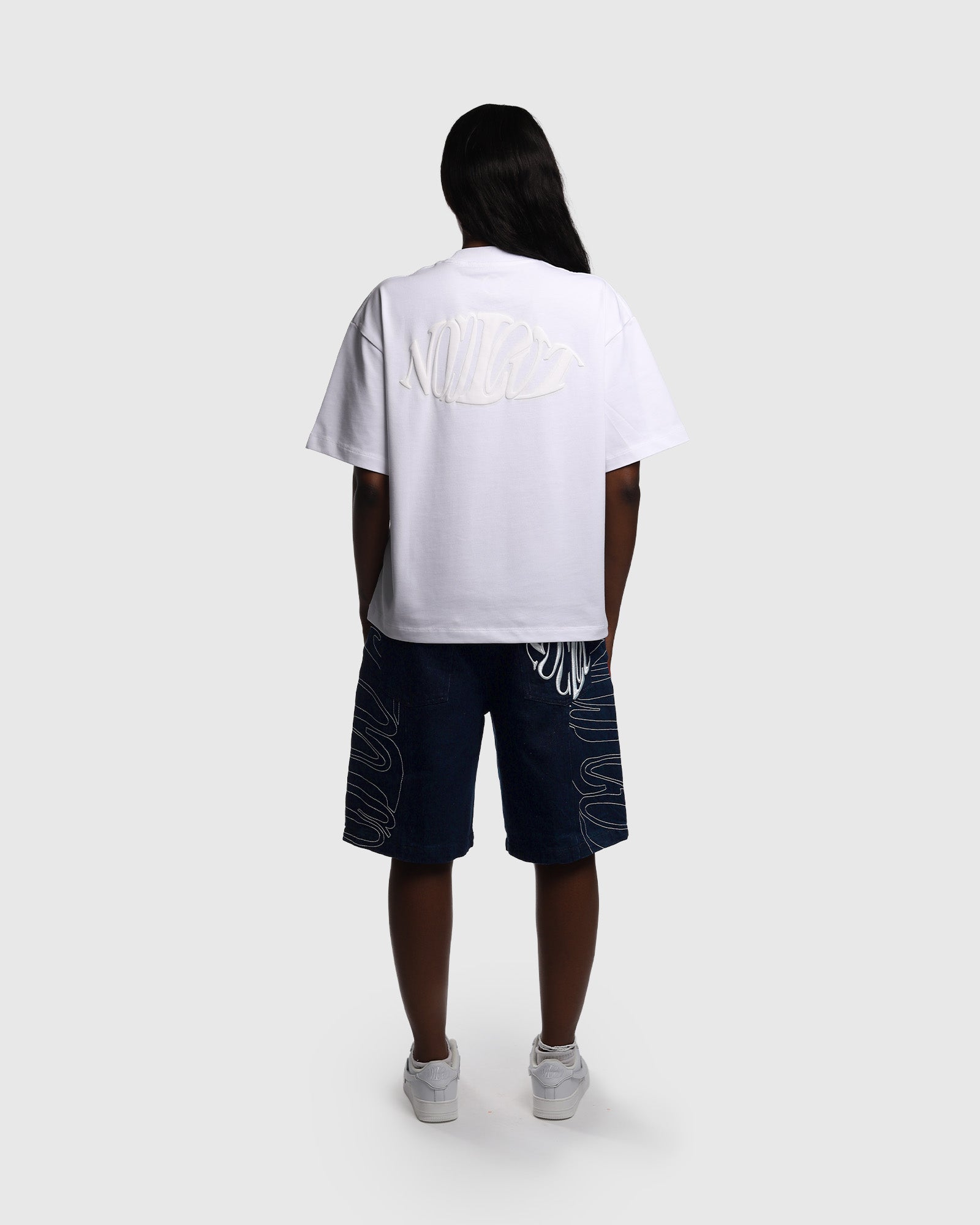 Raw Blue Link Jorts
