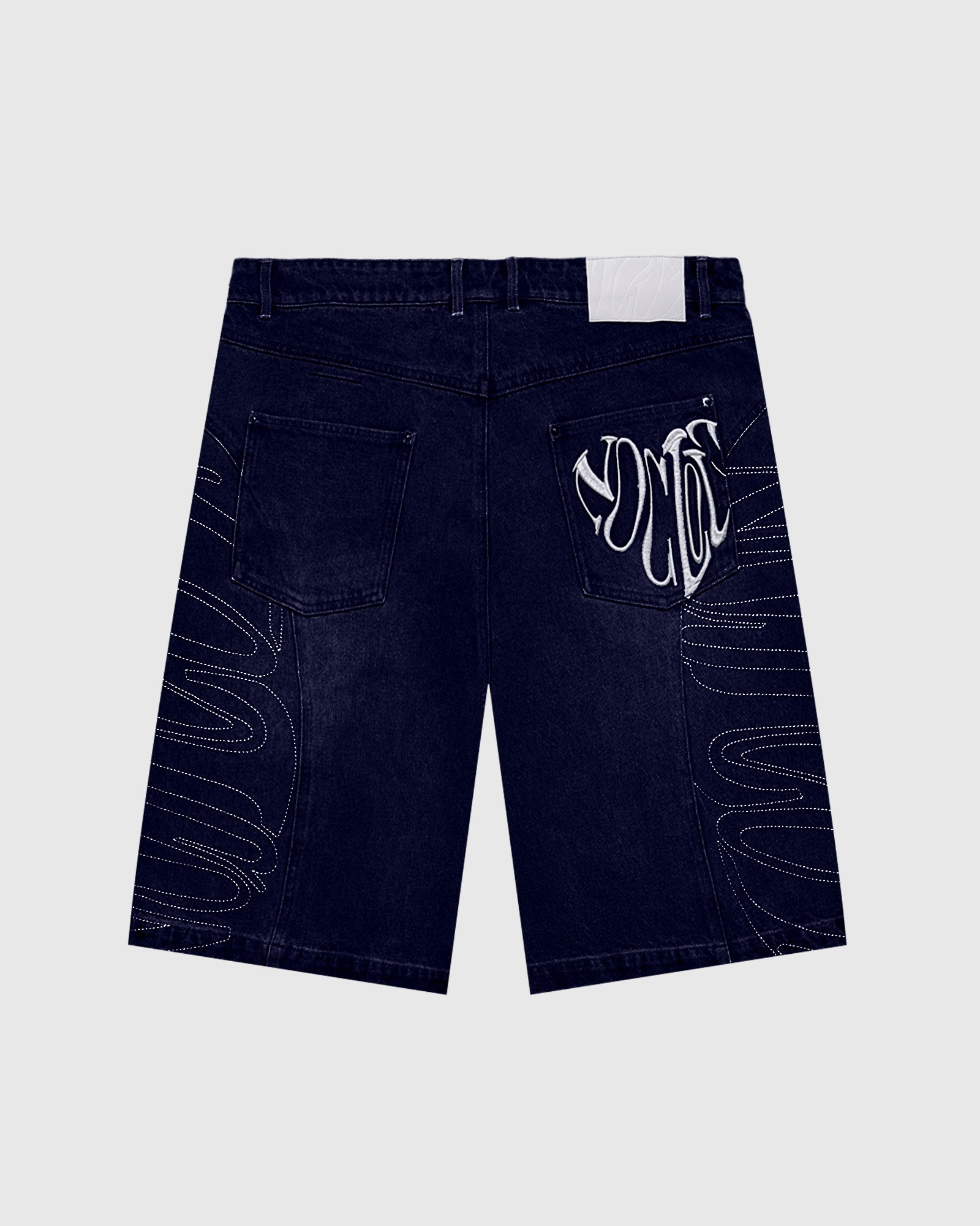 Raw Blue Link Jorts